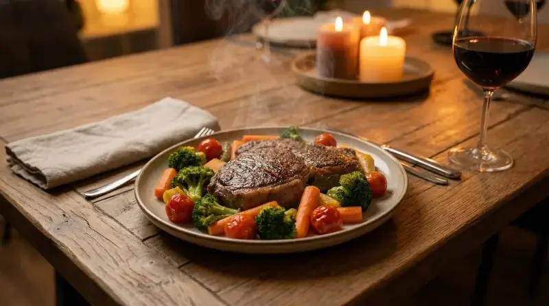 Repas cuisiné avec Vitalid